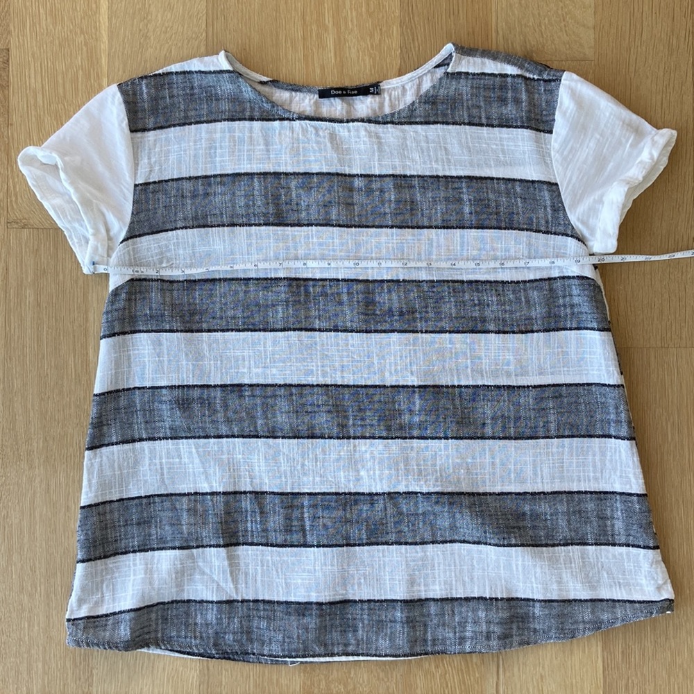 Doe & Rae Striped Linen Shirt - Picture 3 of 8